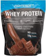 fighter diet whey protein chocolate logo