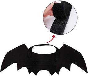 img 1 attached to Halloween Cosplay Cat Bat Wings - Cute Pet Costume for Cats, Kittens, and Small to Large Dogs by PEDOMUS