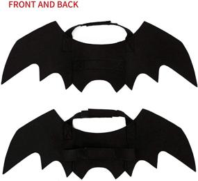 img 3 attached to Halloween Cosplay Cat Bat Wings - Cute Pet Costume for Cats, Kittens, and Small to Large Dogs by PEDOMUS