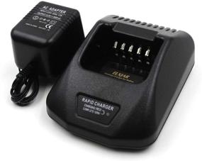 img 4 attached to ⚡️ High-Speed Rapid Charger (2-Pack) for Kenwood Radios TK2140 TK3140 TK2160 TK3160 TK2170 TK3170 - Compatible with KNB24L KNB25A 26N 35L 40LC 55L KNB56N and KNB57L Two Way Radio Batteries