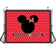 wolada 7x5ft red mouse birthday backdrop for baby birthday party photography - studio props 11331 logo