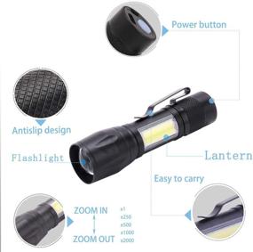 img 1 attached to 🔦 KunHe Black Light Mini Flashlight Small and Lantern Combo: USB Rechargeable UV Flashlights 395 nm – Ideal for Detecting Dog Urine, Pet Stains, and Bed Bugs (Pack of 2)