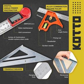 img 2 attached to 📏 Precision Measuring with Adjustable Combination Aluminum Protractor