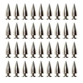 img 4 attached to 🔩 100pcs DYWISHKEY 15mm Bullet Cone Spike and Stud Metal Screws for Leather-Craft DIY