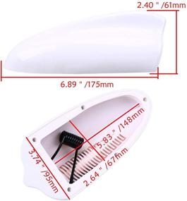 img 3 attached to 🦈 Improve Your Car's AM/FM Radio Signal with the Universal White Shark Fin Antenna from Possbay