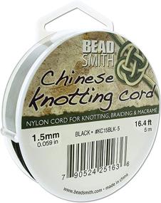 img 4 attached to Chinese Knotting Cord 1 5Mm Spool Black
