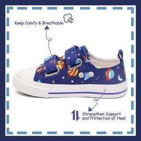 img 1 attached to Toandon Adjustable Lightweight Breathable Moccasins Boys' Shoes in Loafers