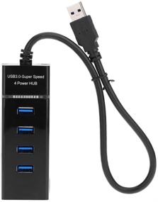 img 3 attached to TOOGOO(R) USB 3.0 Hub 4 Port Splitter Adapter 5Gbps - Portable for PC Laptop Ultrabook Notebook MacBook Air Tablet, Black