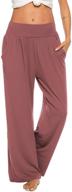 👖 zjct women's yoga sweatpants: stay comfy and stylish with loose casual wide leg lounge joggers pants featuring pockets логотип