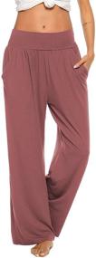 img 4 attached to 👖 ZJCT Women's Yoga Sweatpants: Stay Comfy and Stylish with Loose Casual Wide Leg Lounge Joggers Pants featuring Pockets