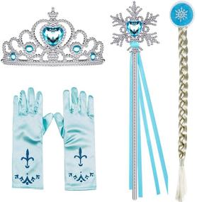 img 2 attached to 👑 Princess Gloves Costume for Toddlers - BanKids