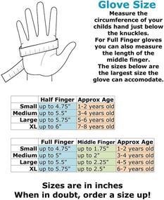 img 1 attached to ZippyRooz Full Long Finger Bike Gloves: Perfect for Toddler & Little Kids