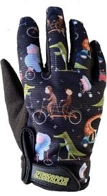 img 4 attached to ZippyRooz Full Long Finger Bike Gloves: Perfect for Toddler & Little Kids