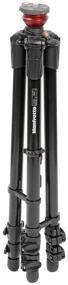 img 2 attached to 📷 Manfrotto 755XB MDEVE Aluminum Tripod Review: Built-in 50mm Ball Leveler, Black