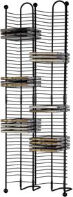 img 4 attached to 📀 Atlantic Nestable CD Tower - Space-Saving Design, Holds 100 CDs, Durable Heavy Gauge Steel Construction, Gunmetal Finish, PN63705079