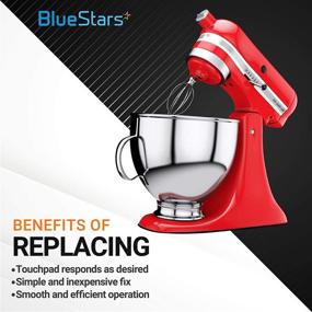 img 1 attached to 🔧 Top-Notch UPGRADED W10490648 Stainless Steel Hand Mixer Turbo Beater by Blue Stars – Perfectly Compatible with KitchenAid & Whirlpool Mixers - Pack of 4