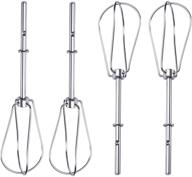 🔧 top-notch upgraded w10490648 stainless steel hand mixer turbo beater by blue stars – perfectly compatible with kitchenaid & whirlpool mixers - pack of 4 logo