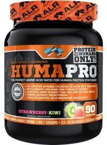 img 3 attached to Humapro Strawberry-Kiwi Premium Protein Powder, 667 Grams by ALR Industries