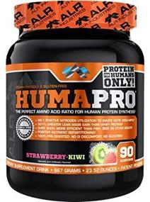 img 1 attached to Humapro Strawberry-Kiwi Premium Protein Powder, 667 Grams by ALR Industries