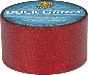 img 3 attached to 🎨 Glitter Crafting Tape by Duck Brand, Red - 1.88" x 5 Yards (252504)