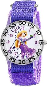 img 2 attached to 🕰️ Disney Kids' Rapunzel Purple Analog Quartz Watch - W001670