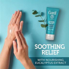 img 3 attached to 👐 Curel Extreme Dry Hand Dryness Relief: Travel Size Hand Cream for Long-Lasting Relief with Eucalyptus Extract, 3oz