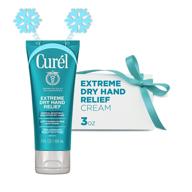 👐 curel extreme dry hand dryness relief: travel size hand cream for long-lasting relief with eucalyptus extract, 3oz logo