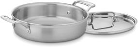 img 2 attached to Cuisinart MultiClad Pro 3-Quart Stainless Steel Casserole Dish with Lid