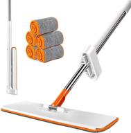 🧹 mastertop 360 spin self wringing mop, lazy flip flat mop with 5 reusable refills, wet & dry mop for home bathroom kitchen cleaning logo