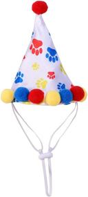 img 3 attached to 🎉 Ruby's Pet Boy Paw Print Birthday Hat for Dogs