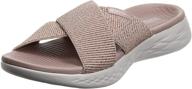 👡 comfortable women's skechers slide sandal - stylish and supportive logo