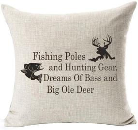 img 2 attached to Sayings Fishing Hunting Decorative Pillowcase