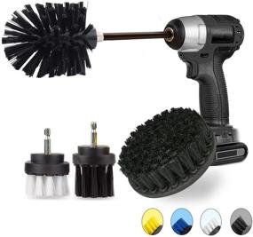 img 4 attached to 🧽 JUSONEY 5 Pack All-Purpose Drill Brush Attachment Set - Varying Sizes and Hardness for Easy and Efficient Cleaning - Ideal for Pool Tile, Sinks, Bathtub, Brick, Ceramic, Marble, Auto, Boat