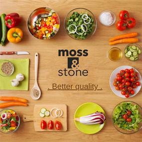 img 1 attached to 🔪 Cooking with Style: Moss & Stone 5-Piece Red Ceramic Knife Set and Fruit Peeler - Rust Proof & Stain Resistant, Kitchen Cutlery Set