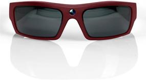 img 4 attached to 🕶️ GoVision SOL 1080p HD Camera Glasses Video Recording Sunglasses with Bluetooth Speakers and 15mp Camera - Maroon, L (GV-SOL1440-MA)