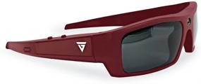 img 2 attached to 🕶️ GoVision SOL 1080p HD Camera Glasses Video Recording Sunglasses with Bluetooth Speakers and 15mp Camera - Maroon, L (GV-SOL1440-MA)