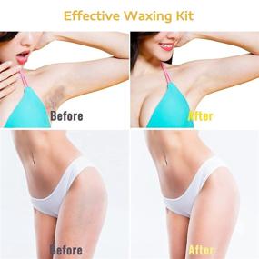 img 2 attached to 🏻 Effortless Hair Removal at Home: TOPHONIEX Waxing Kit with Wax Warmer Machine, Hard Wax Beans, and Applicator Sticks for Full Body, Legs, Face, Eyebrows, and Bikini