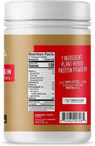 img 2 attached to 🌱 simplyFUEL Unflavored Chickpea Protein Powder: Gluten-Free, No Stevia, Nothing Artificial | 1.25 lb