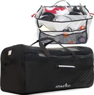 🏒 athletico hockey duffle bag - extra large 35-inch ice hockey duffel xxl travel bag for equipment & gear, with organizer caddy included (back) логотип