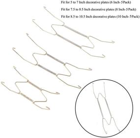 img 3 attached to 👍 Ujuuu 15PCS Invisible Plates Hangers: Golden Wall Plate Hook Set for Kitchen Storage & Home Decoration with Non-Marking Nails & Protective Cover