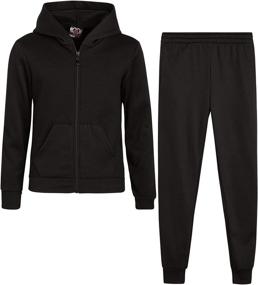 img 4 attached to Real Love Girls Jogger Set Sports & Fitness for Team Sports