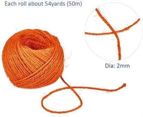 img 1 attached to Navy Blue Jute Twine Rope: Ideal for DIY Crafts, Christmas Decoration & Embellishments