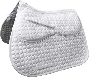 img 3 attached to 🐎 Derby Originals All Purpose English Saddle Pad - Extra Comfort & Removable Memory Foam for Enhanced Performance