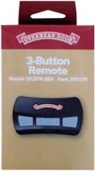 🚪 overhead door ocdtr-3 garage door opener visor remote - codedoger, 3 button, black/red, single pack logo
