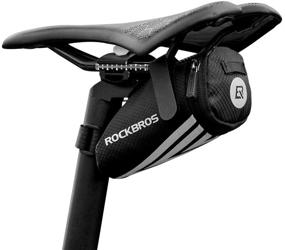 img 4 attached to 🚴 ROCKBROS Ultralight Bike Saddle Bag: Under Seat Storage Pouch for Road Mountain MTB Bikes