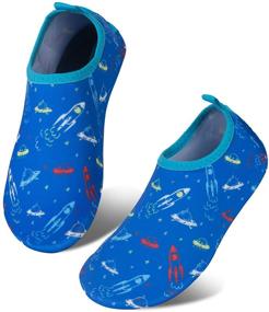 img 4 attached to 👧 IceUnicorn Dolphin Girls' Toddler Water Shoes for Pool Activities