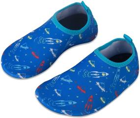 img 2 attached to 👧 IceUnicorn Dolphin Girls' Toddler Water Shoes for Pool Activities