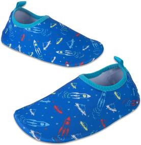 img 1 attached to 👧 IceUnicorn Dolphin Girls' Toddler Water Shoes for Pool Activities