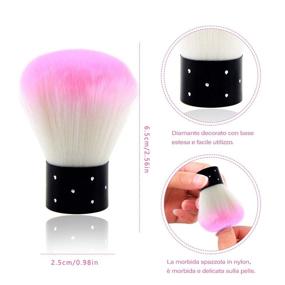 img 3 attached to Efficient Nail Dust Cleaning Brush: ANGNYA Soft Brush for Acrylic & UV Nail Gel Power Remover