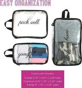 img 1 attached to 👜 Miamica Women's Packing Travel 3 Piece: Stay Organized On-the-Go!